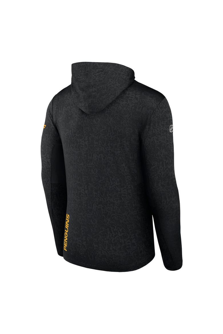 Men's Fanatics Branded  Black Pittsburgh Penguins Authentic Pro Lightweight Pullover Hoodie, Alternate, color, Black