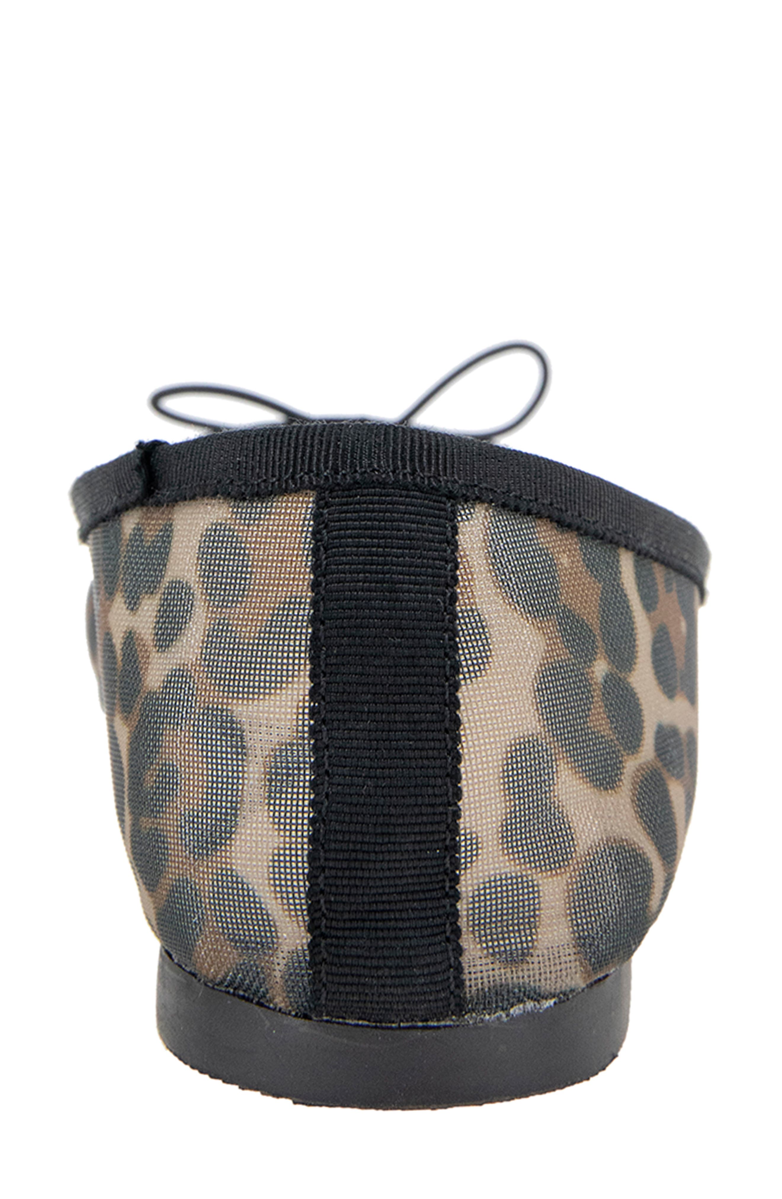Nirvana Mesh Ballet Flat, Alternate, color, LEOPARD MESH