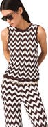 maje Zigzag crochet top