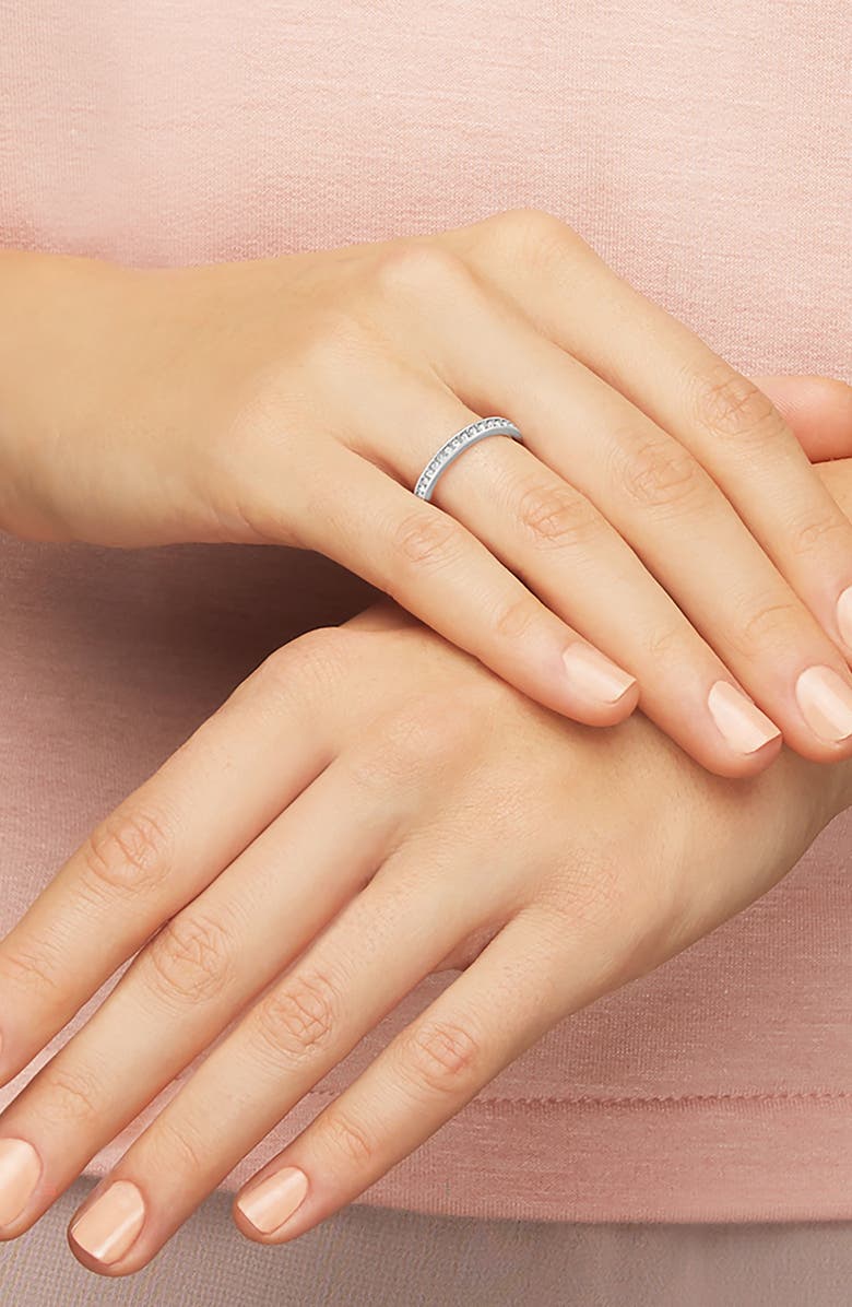 Swarovski Matrix Pavé Ring, Alternate, color, White/ Silver