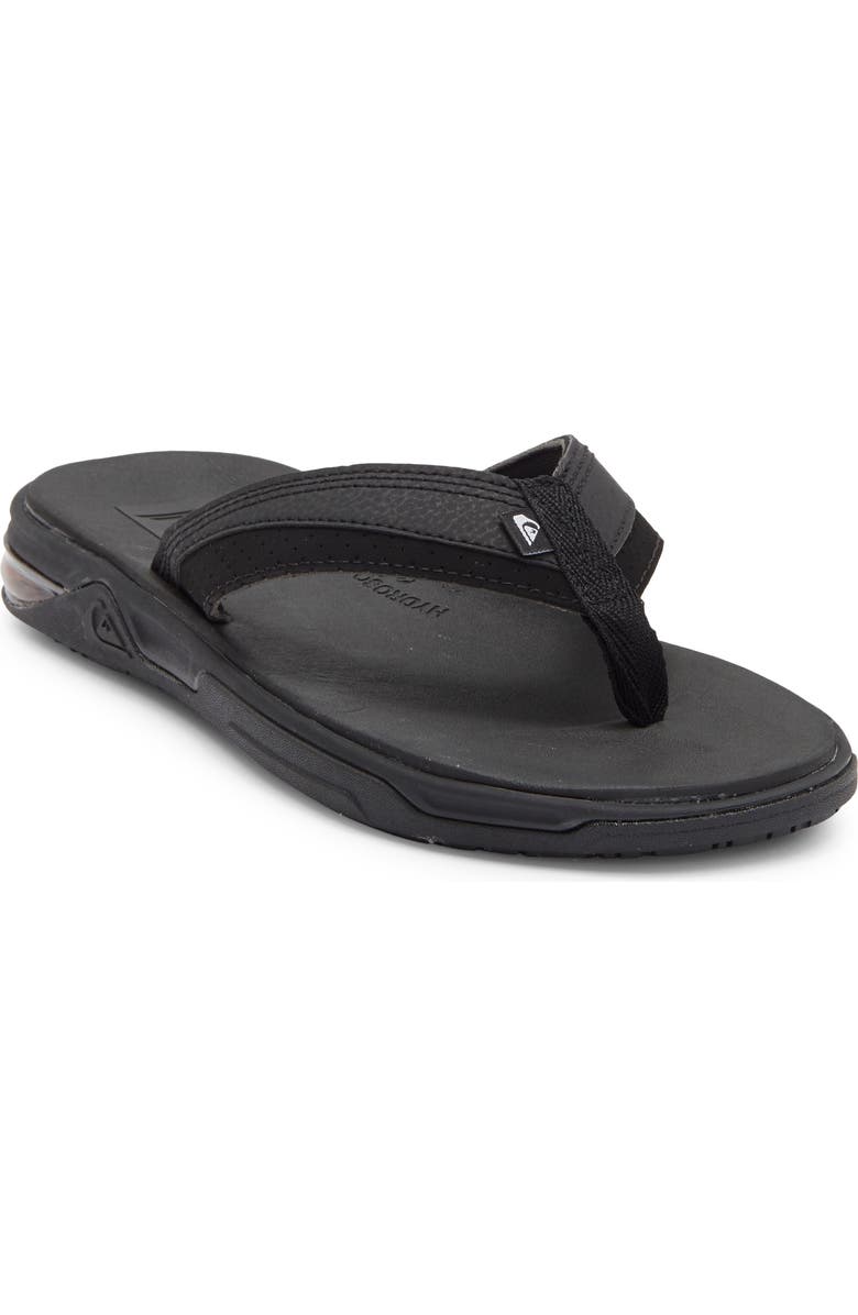 Quiksilver Dylan Flip Flop, Main, color, Black