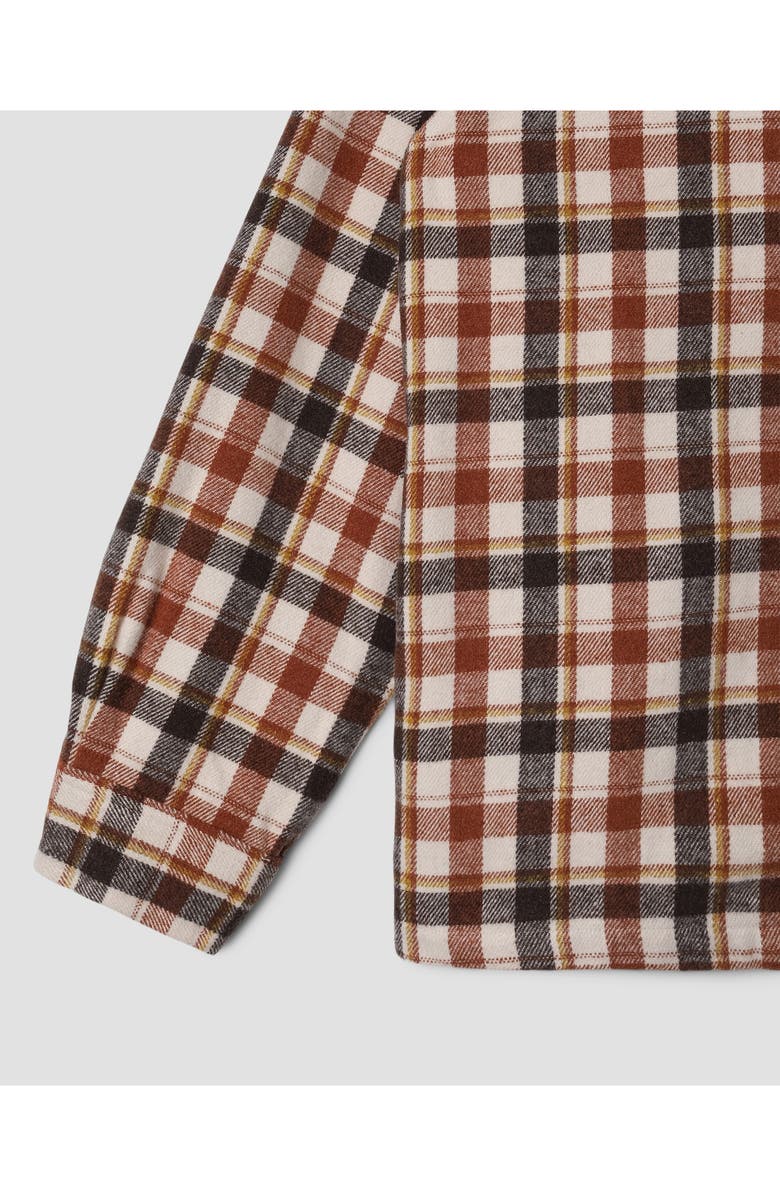 STAN RAY Plaid Flannel Zip-Up Shirt, Alternate, color, Tan Plaid