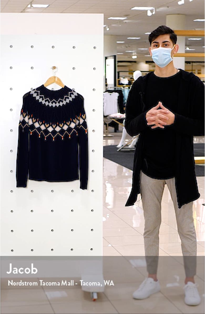 Fair Isle Crewneck Sweater, sales video thumbnail