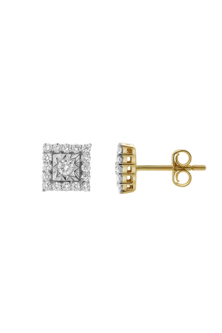 Legatum 10K Gold Diamond Unisex Earrings - 0.34 Cts, Main, color, 10K Yellow Gold