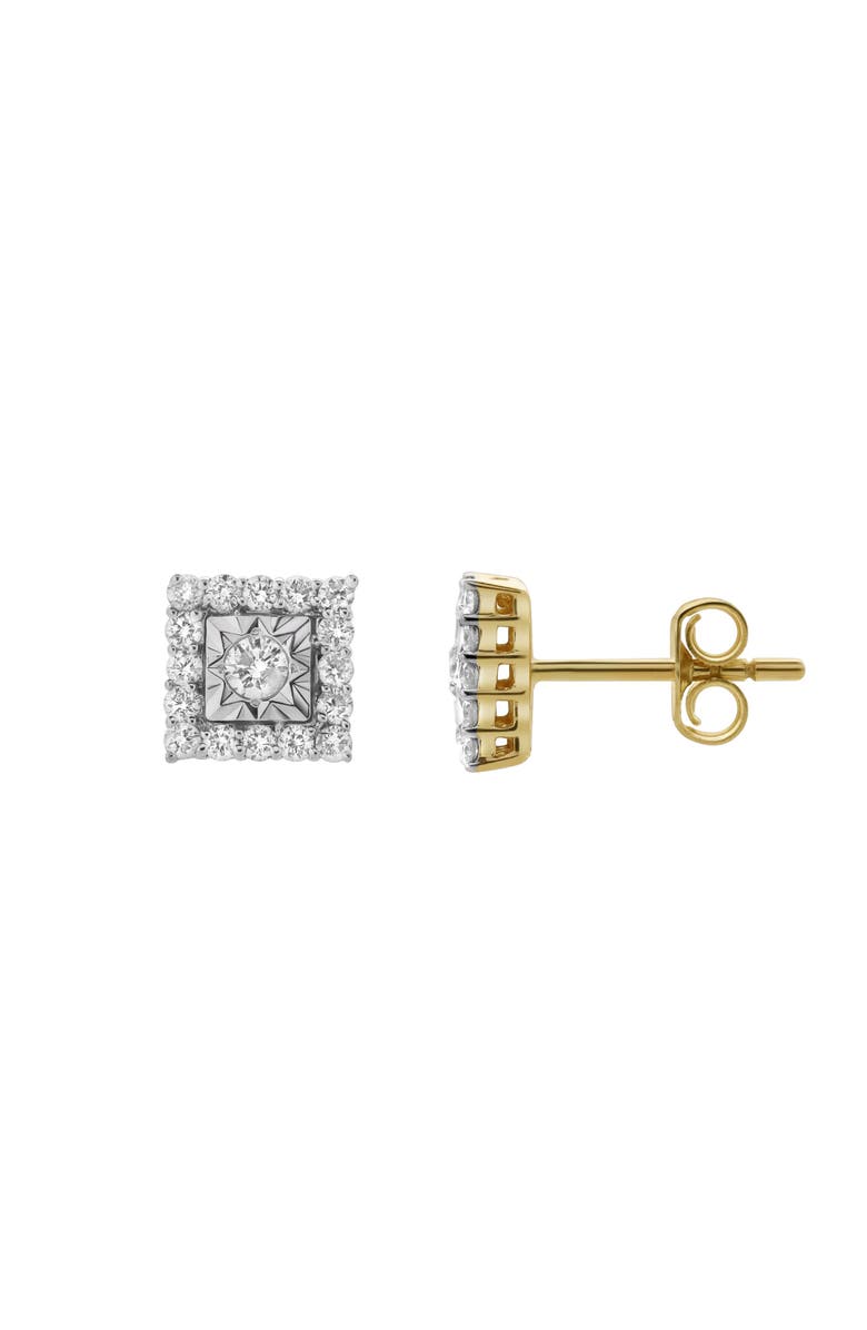 LuvMyJewelry Legatum 10K Gold Diamond Unisex Earrings - 0.34 Cts, Main, color, 10K Yellow Gold