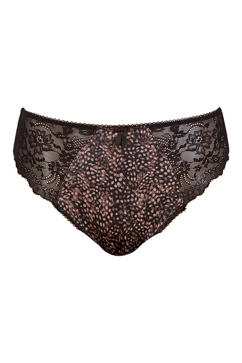 Morgan Full Figure Briefs, Alternate, color, EBONY