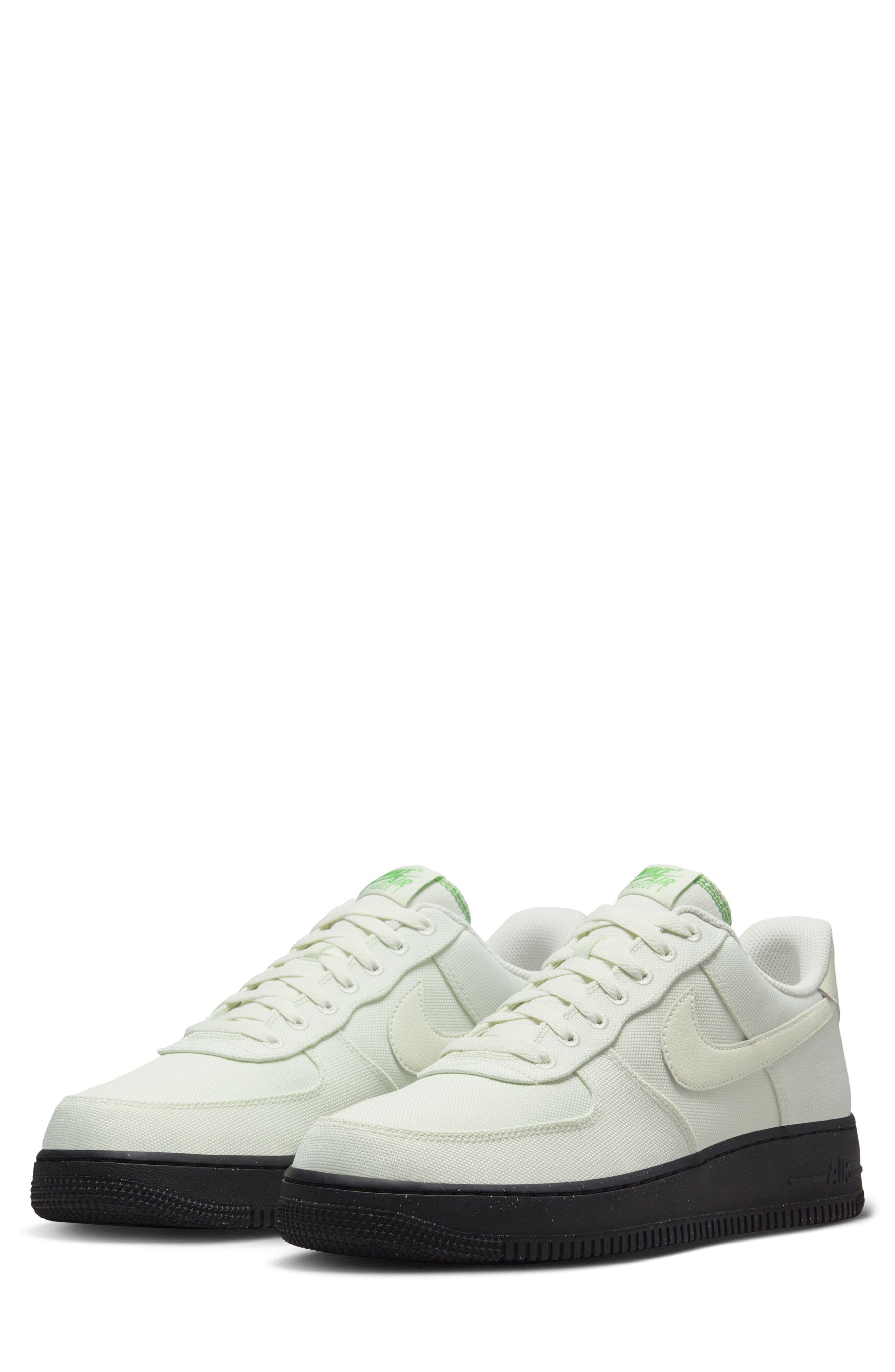 Nike Air Force 1 '07 LV8 Sneaker, Main, color, Sea Glass/ Black/ Chlorophyll