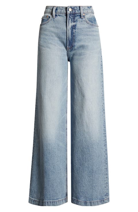 Lana High Waist Ultra Wide Leg Jeans (Break) (Petite)