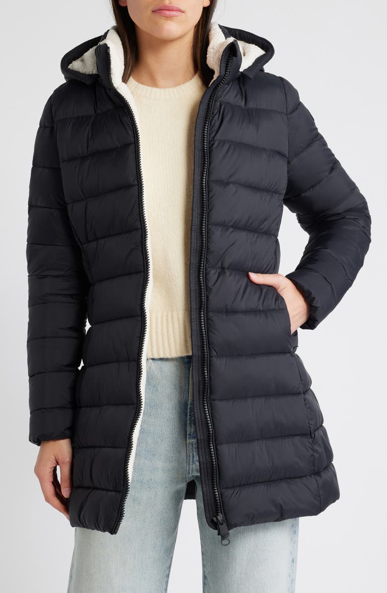 Save The Duck Joanne Water Repellent Puffer Coat with Removable Hood ...