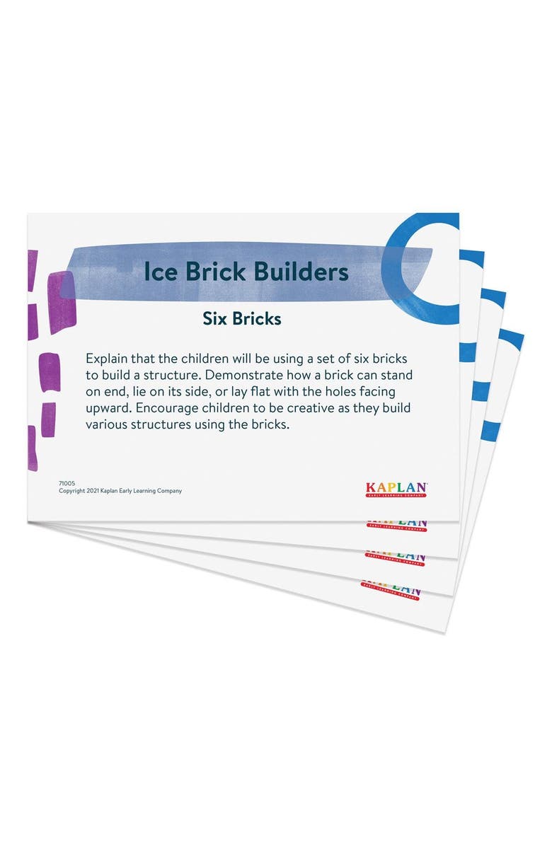 Kaplan Early Learning Company Foam Ice Brick Builders - Set of 25, Alternate, color, Multicolor