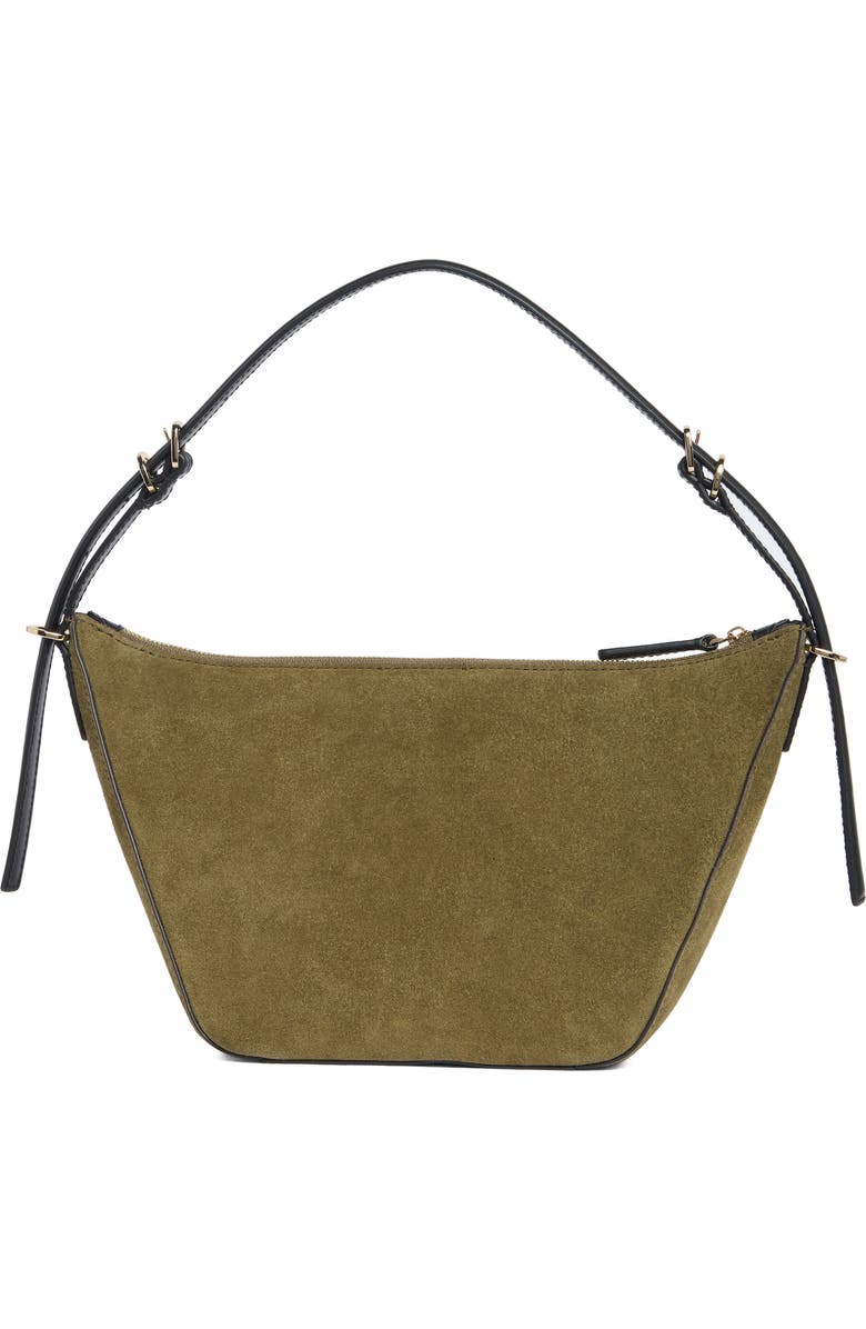 Madewell The Keeper Suede Shoulder Bag, Alternate, color, Aged Olive