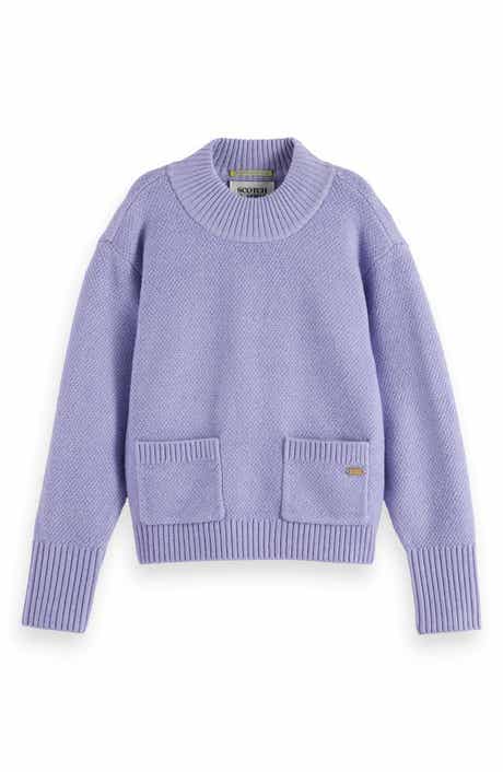 Scotch & Soda Kids' Mock Neck Chenille Sweater