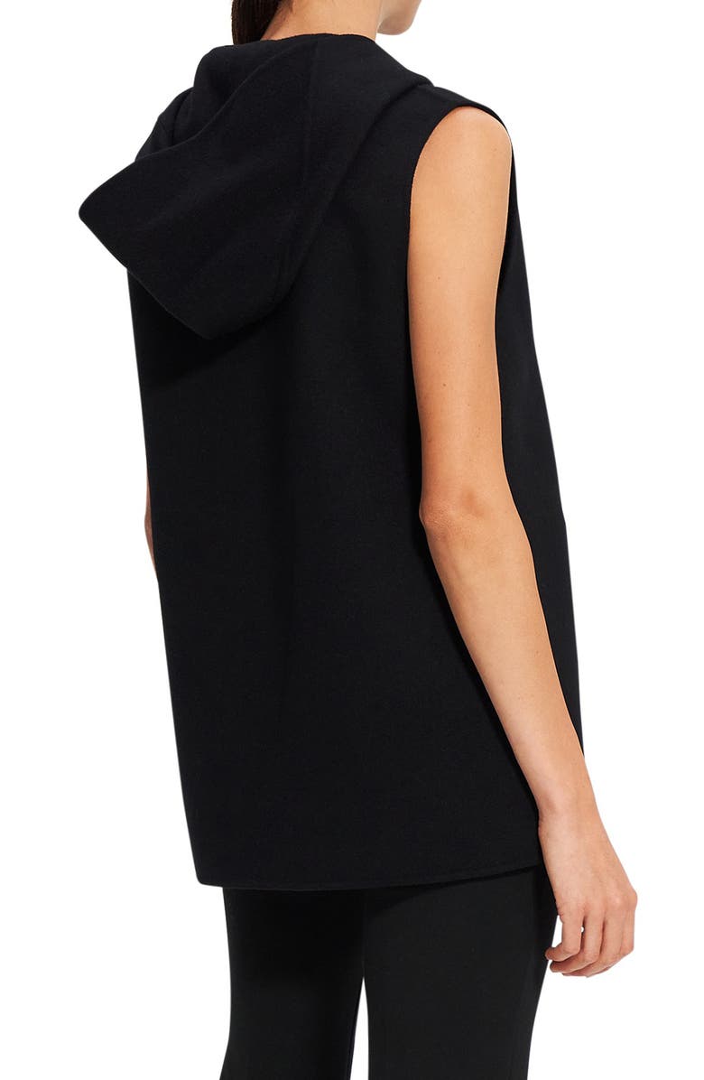 Theory Clairene Hooded Cashmere & Wool Vest, Alternate, color, 