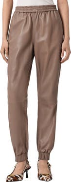 AllSaints Jen Leather Joggers