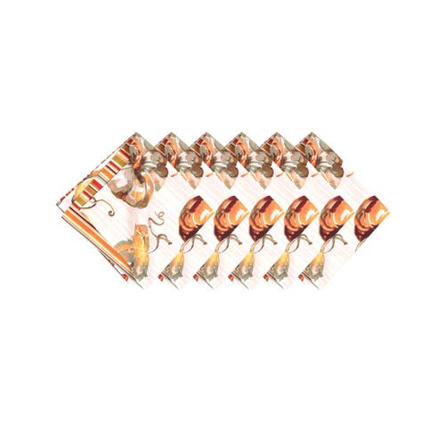 C & F Home C&f Home Watercolor Pumpkin Napkin Set Of 6 In Multi