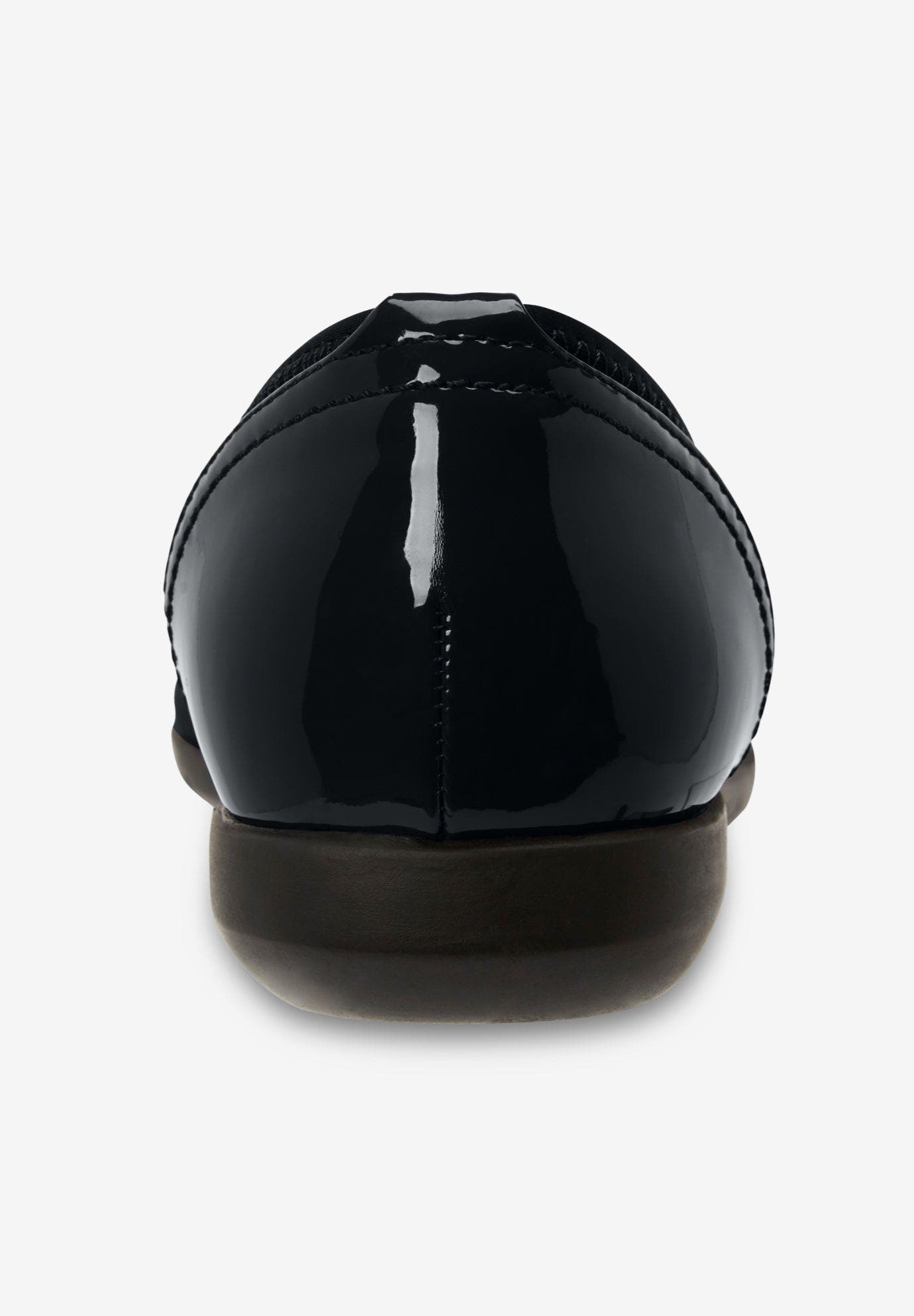 Comfortview The Lyra Slip On Flat, Alternate, color, Black