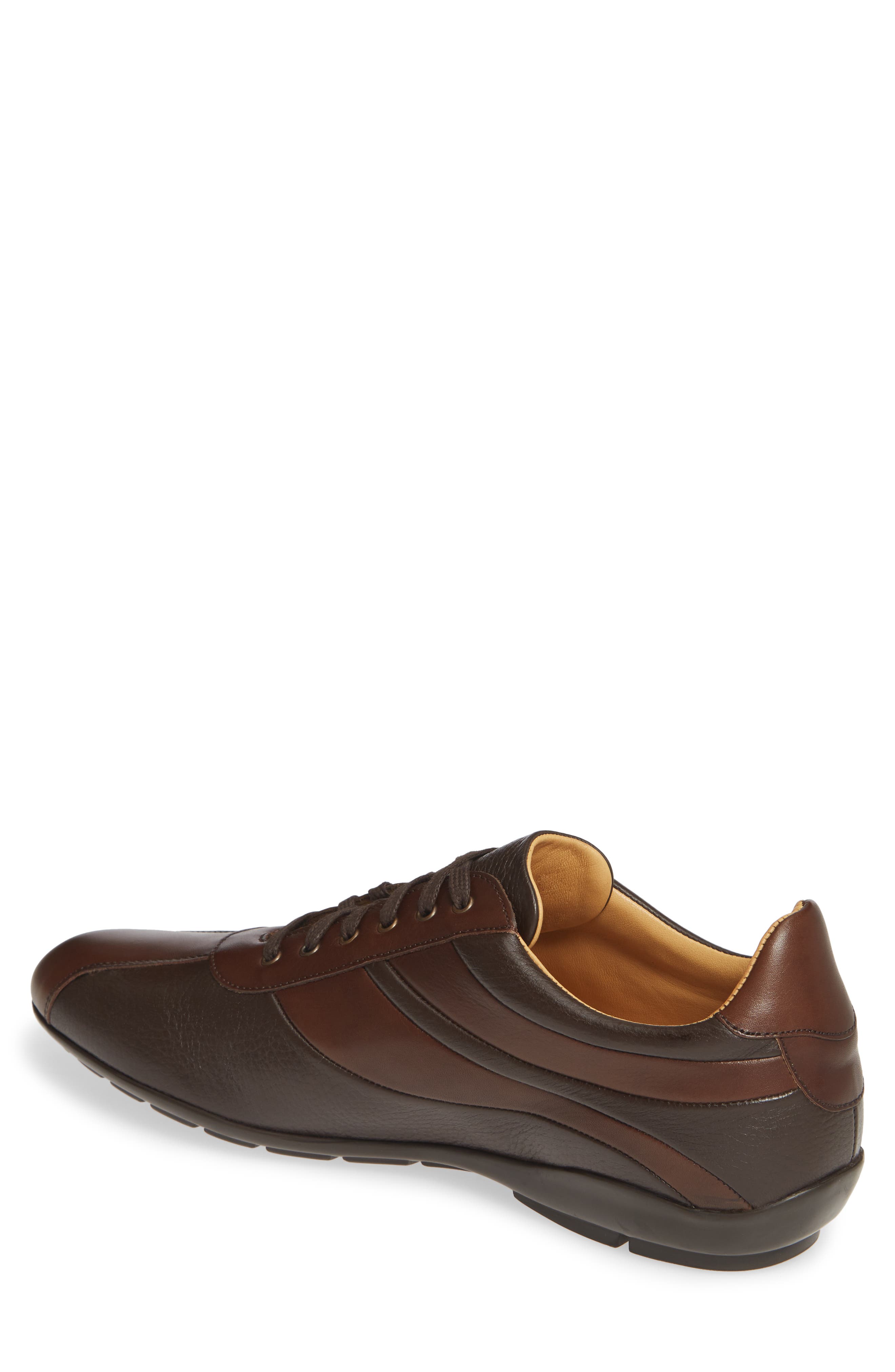 Luka Sneaker, Alternate, color, BROWN LEATHER/ DEERSKIN