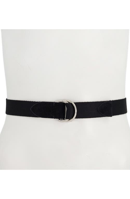 Vince D-ring Webbing Belt In Black