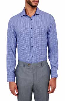 W.R.K Overlapping Circles Stretch Performance Dress Shirt