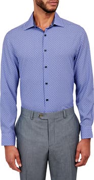W.R.K Overlapping Circles Stretch Performance Dress Shirt