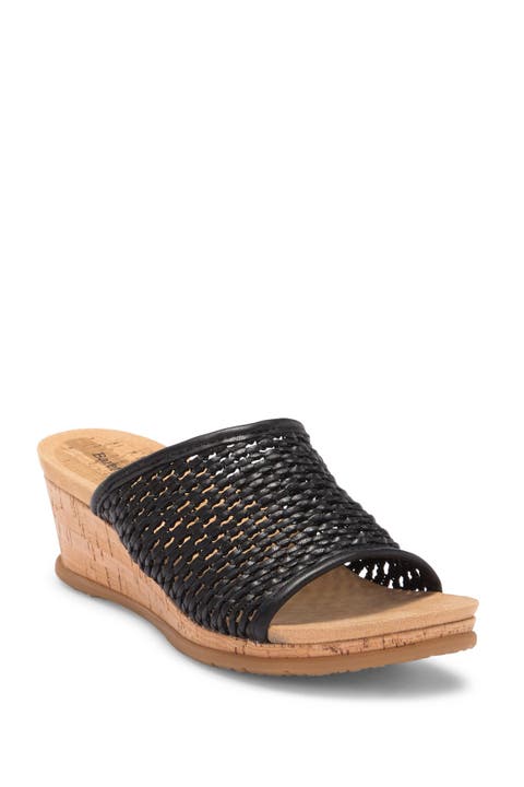 Flossy Woven Wedge Sandal - Wide Width Available (Women)