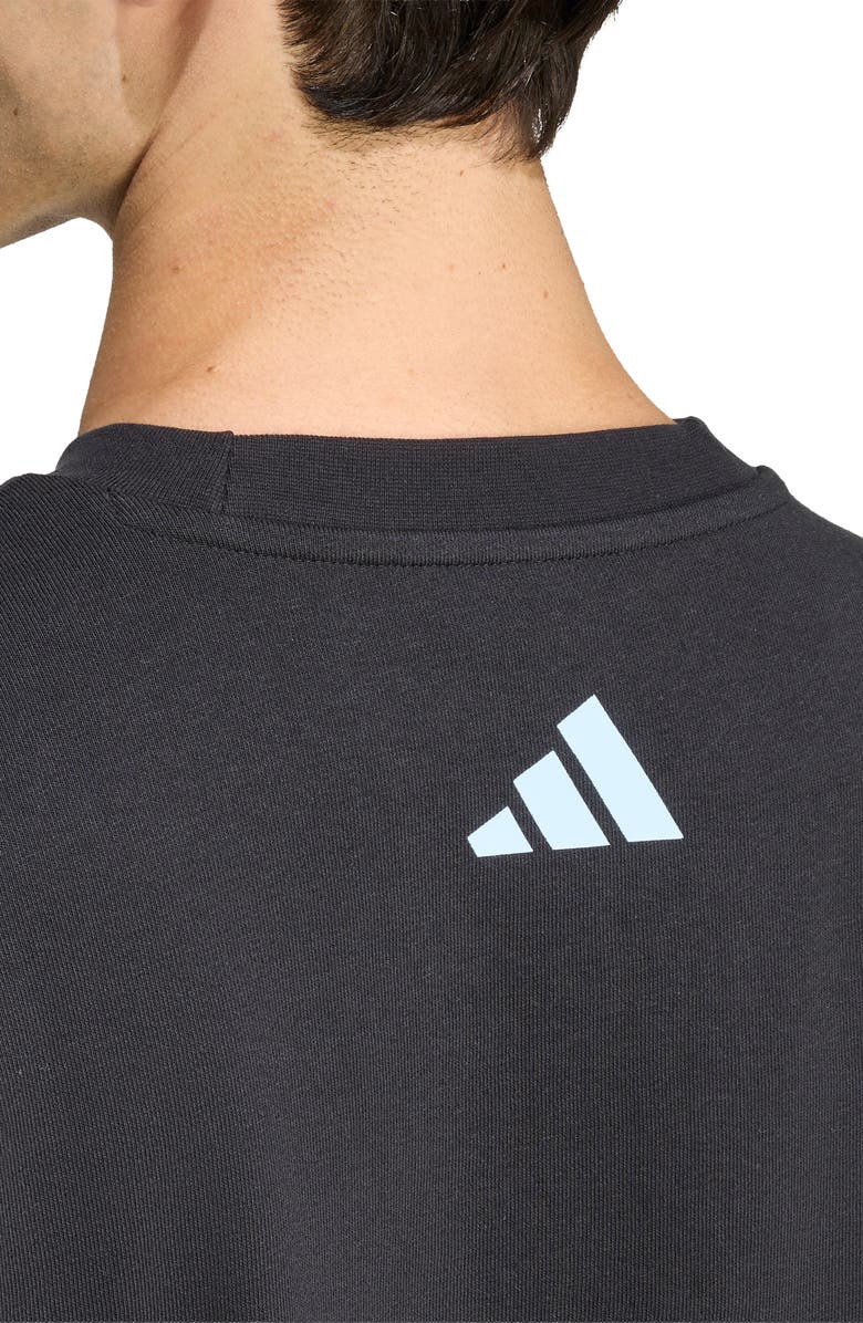 adidas Climb Logo Graphic Sweatshirt, Alternate, color, Black