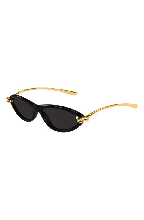 Bottega Veneta Womens Black Bv1390s Cat-eye Acetate Sunglasses In Black
