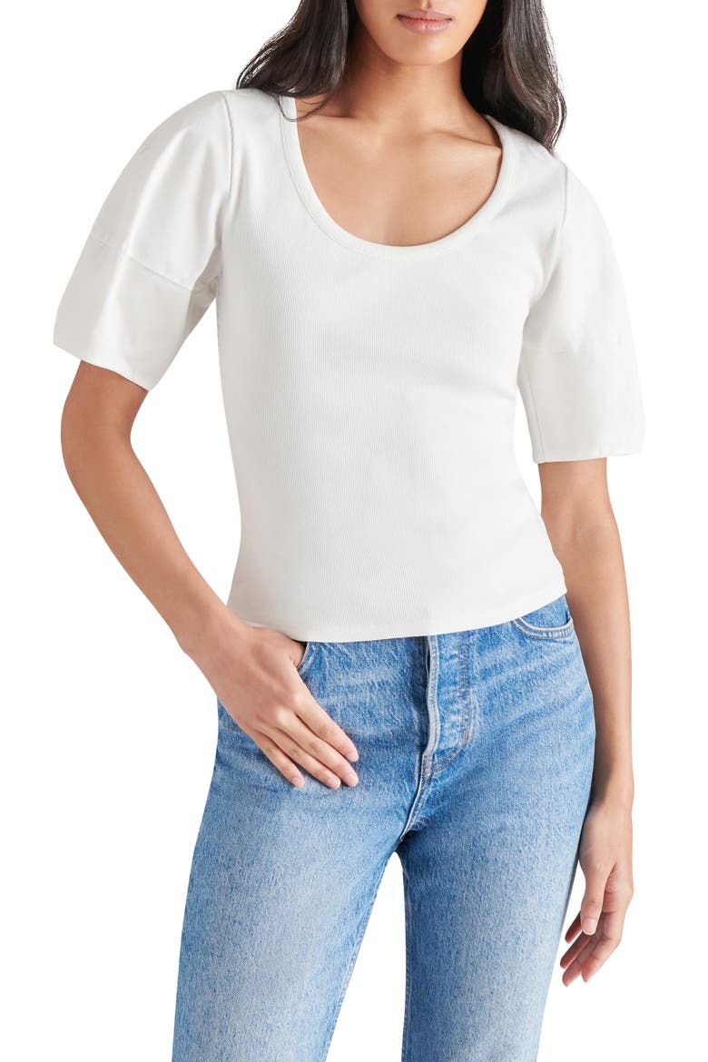 Valetta Mixed Media Top, Main, color, ANTIQUE