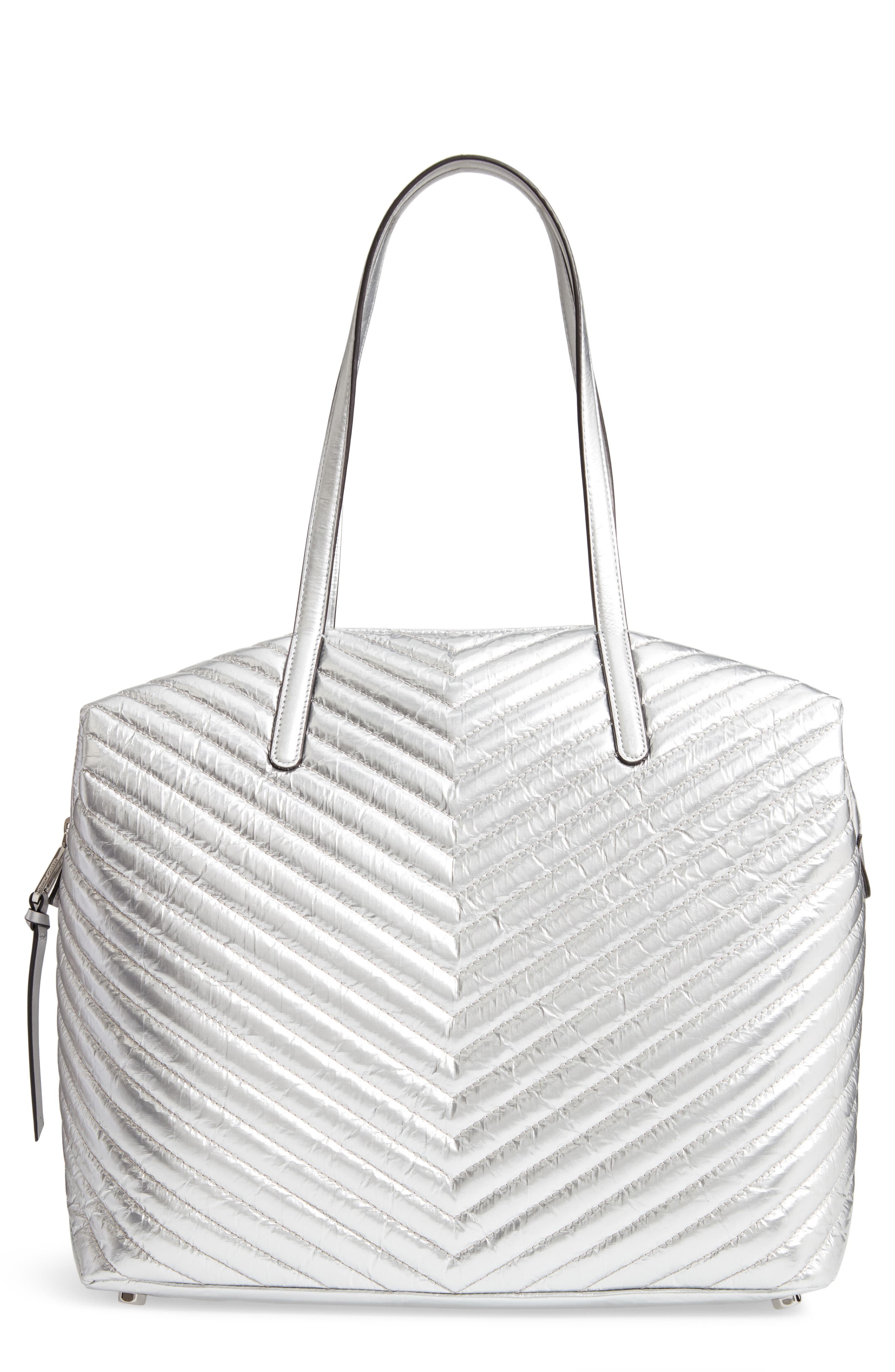 Rebecca Minkoff Quilted Nylon Tote, Main, color, 