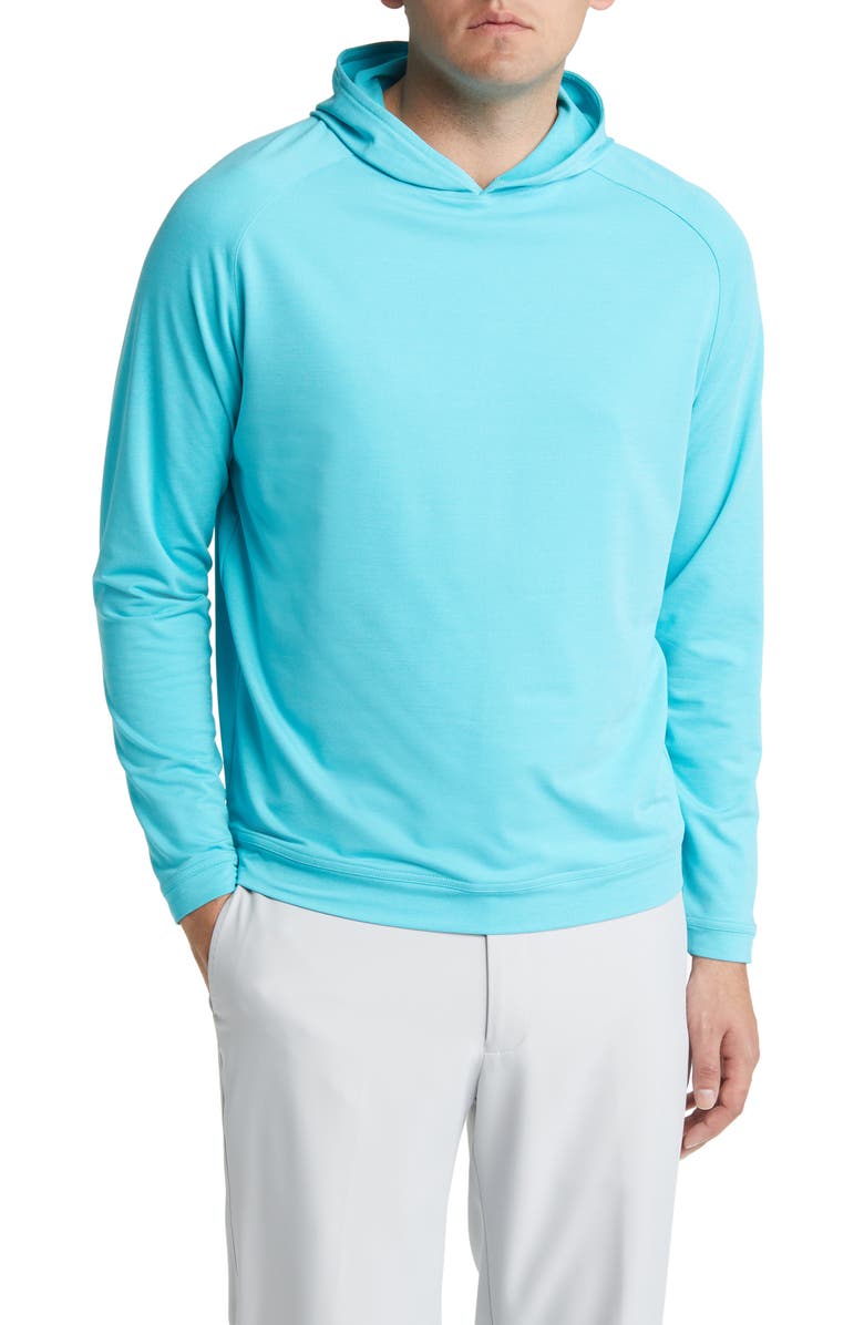 Peter Millar Pine Performance Hoodie, Main, color, Surfboard