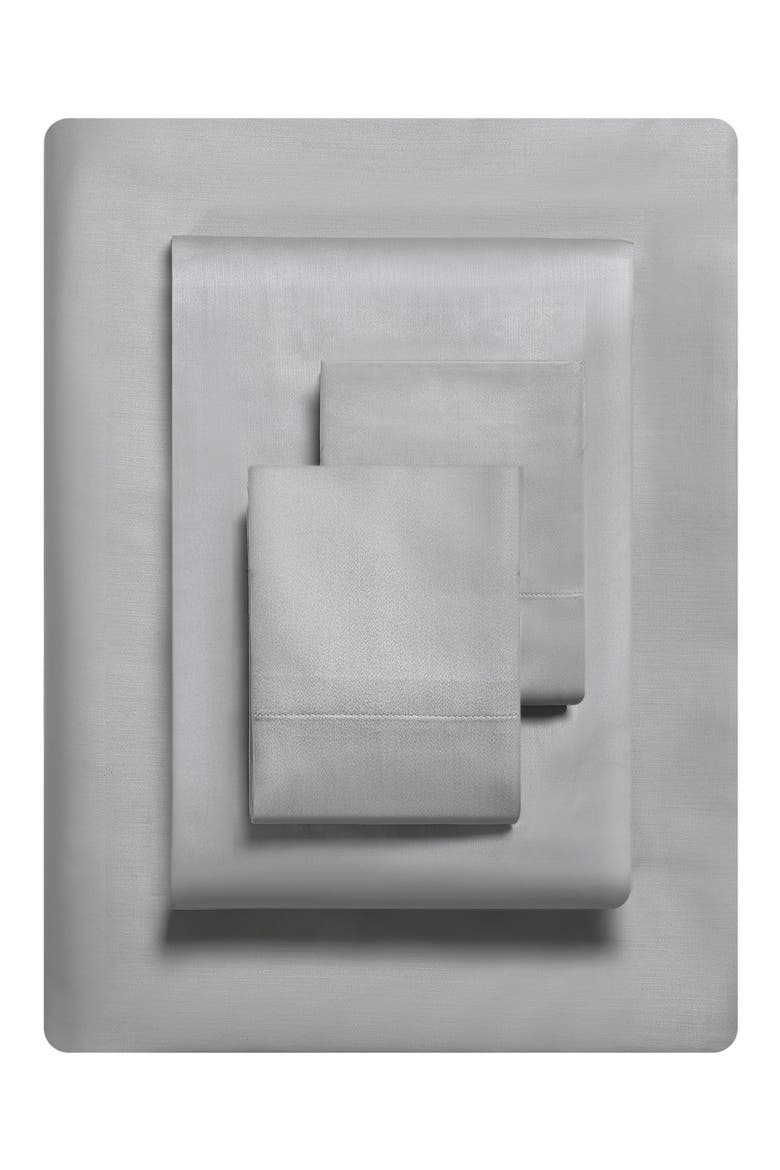 800 Thread Count Sateen Sheet Set, Main, color, STEEL GREY