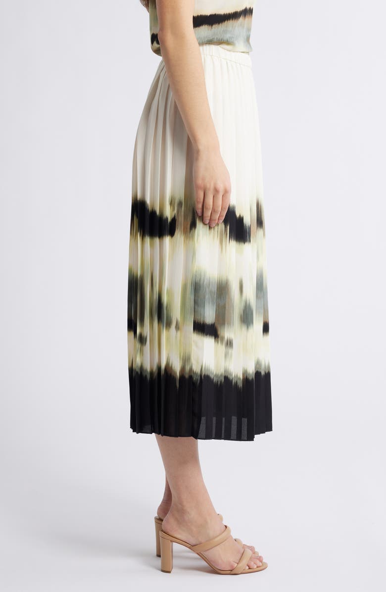 Anne Klein Placed Tie-Dye Print Skirt, Alternate, color, 