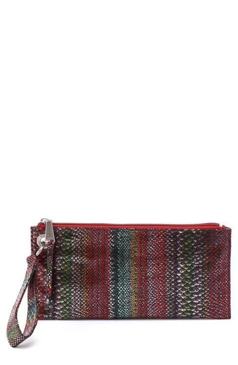 'Vida' Leather Clutch