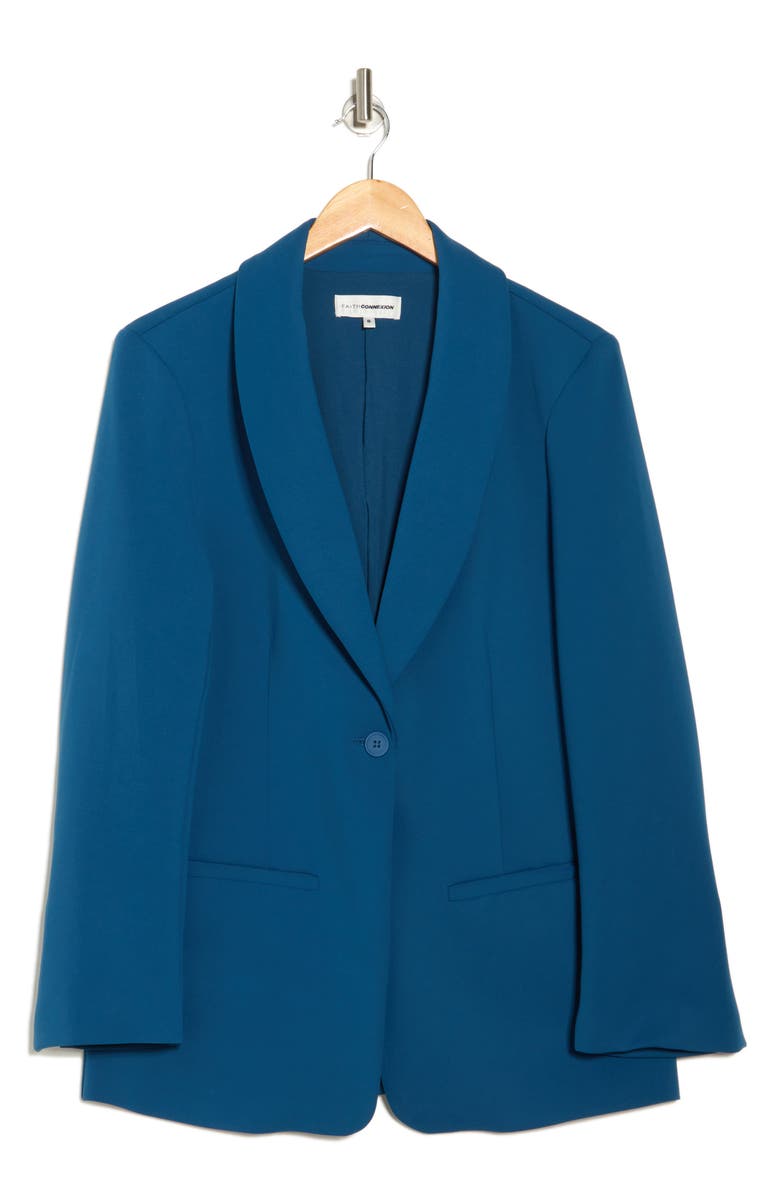 Faith Connexion Shawl Collar Blazer, Alternate, color, Sailor Blue