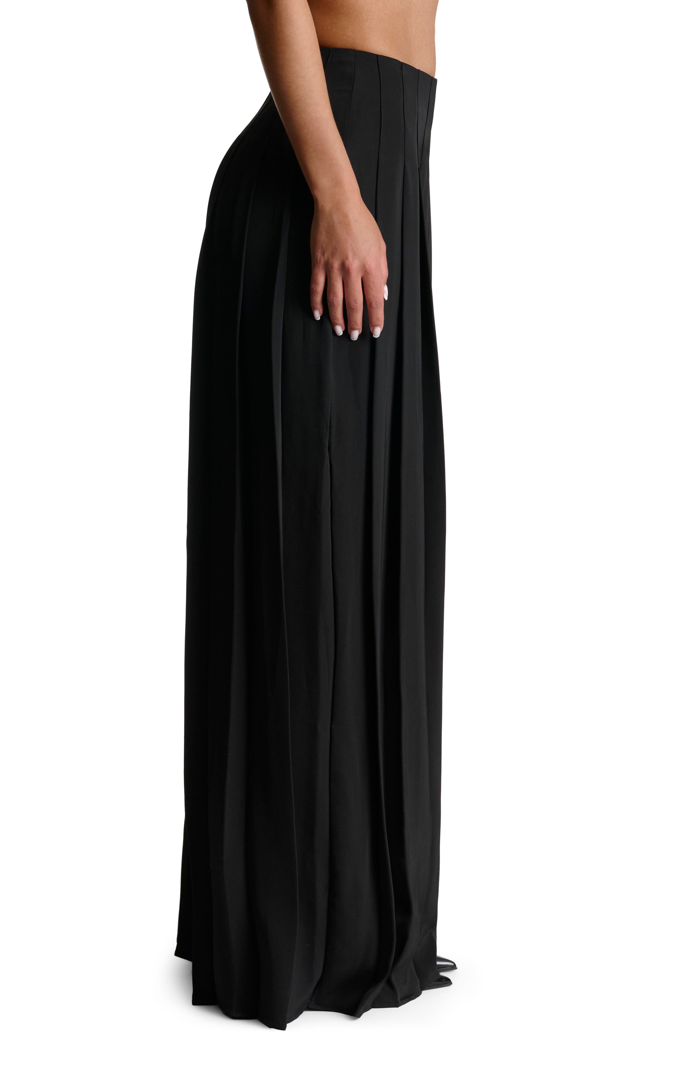 Женские Naked Wardrobe Pleated Wide Leg Pants — фото 3