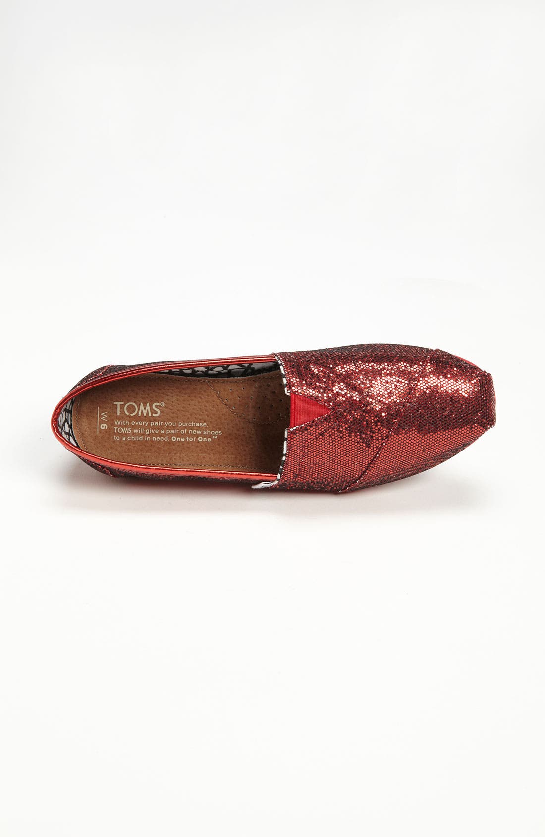'Classic - Glitter' Slip-On, Alternate, color, RED