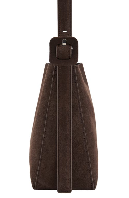 Mango Suede Shopper Bag In Brown