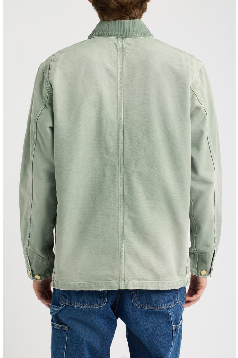 OG Dearborn Organic Cotton Canvas Chore Jacket, Alternate, color, SHADY GREEN