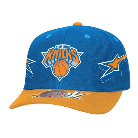Men's Mitchell & Ness Blue/Orange New York Knicks AS2K Stars Pro Crown Adjustable Hat
