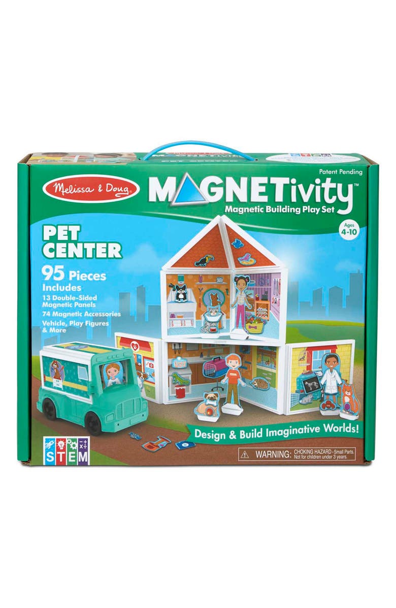 Melissa & Doug Magnetivity Pet Center Magnet Building Playset, Main, color, 