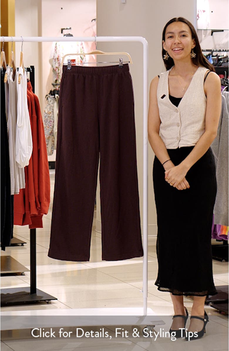 Ultracozy Fleece Straight Leg Sweatpants, sales video thumbnail