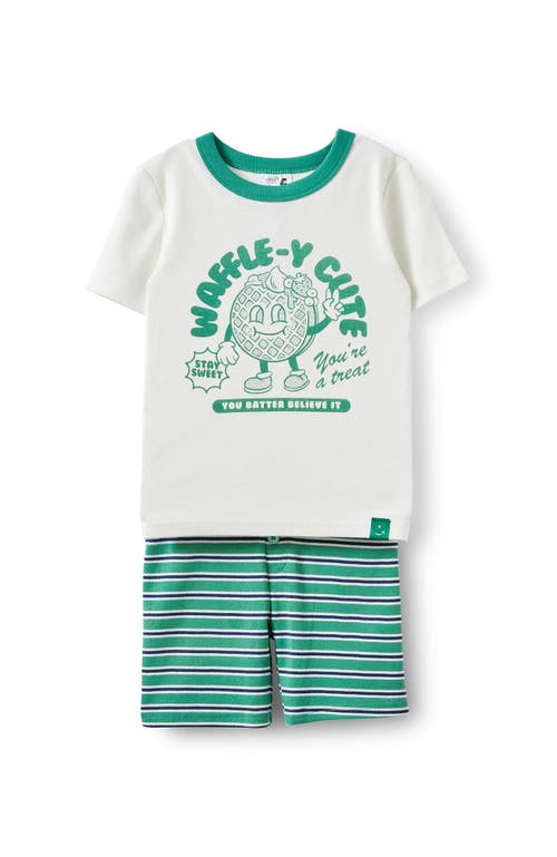 Cotton On Kids Kid's Michael Short Sleeve Pyjama Set In Green