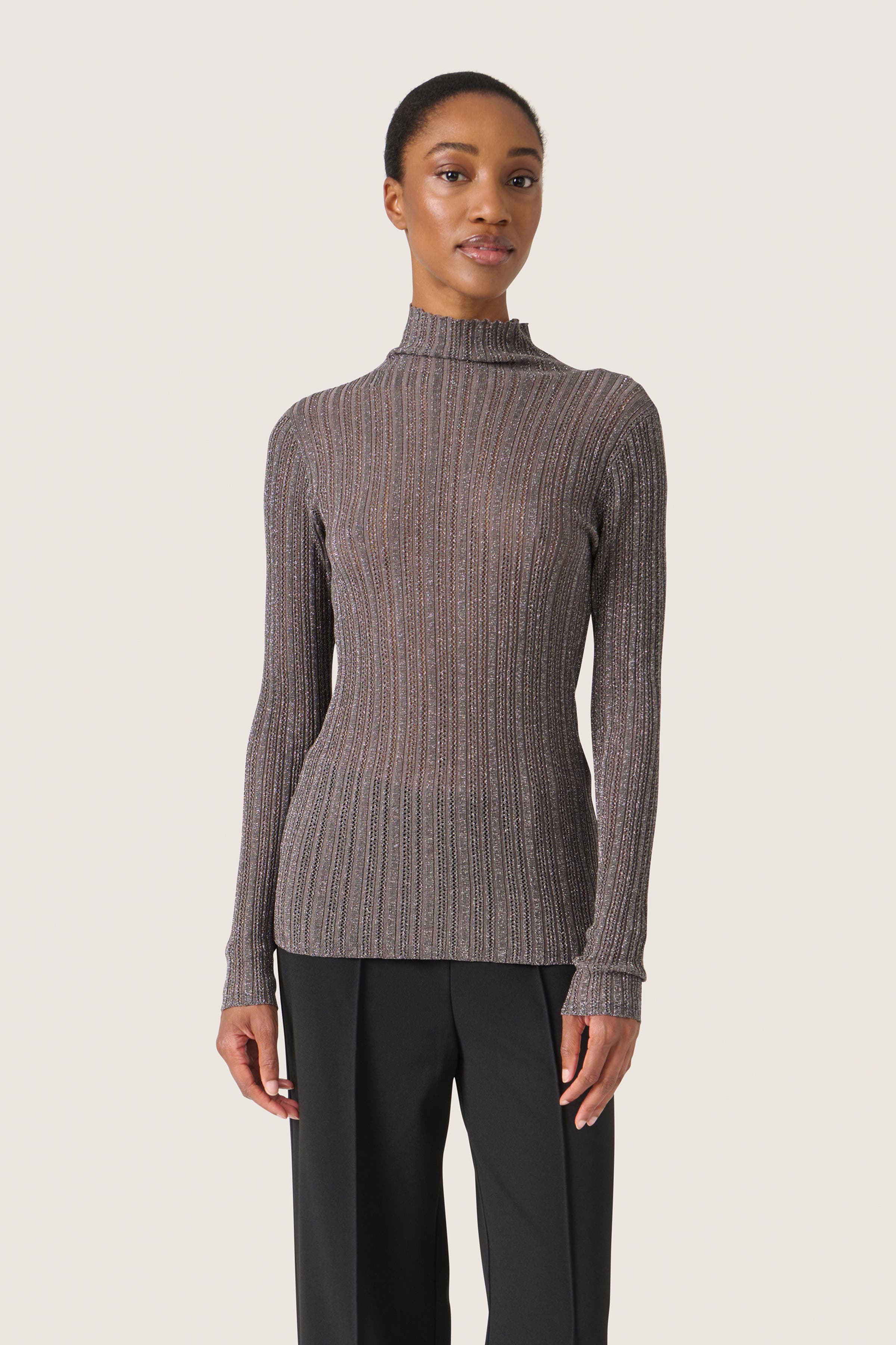 SLLaisa Metallic Turtleneck Pullover - image 3