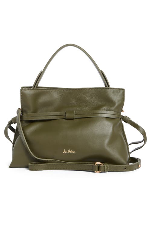 Sam Edelman Small Poppy Drawstring Leather Crossbody Bag In Green