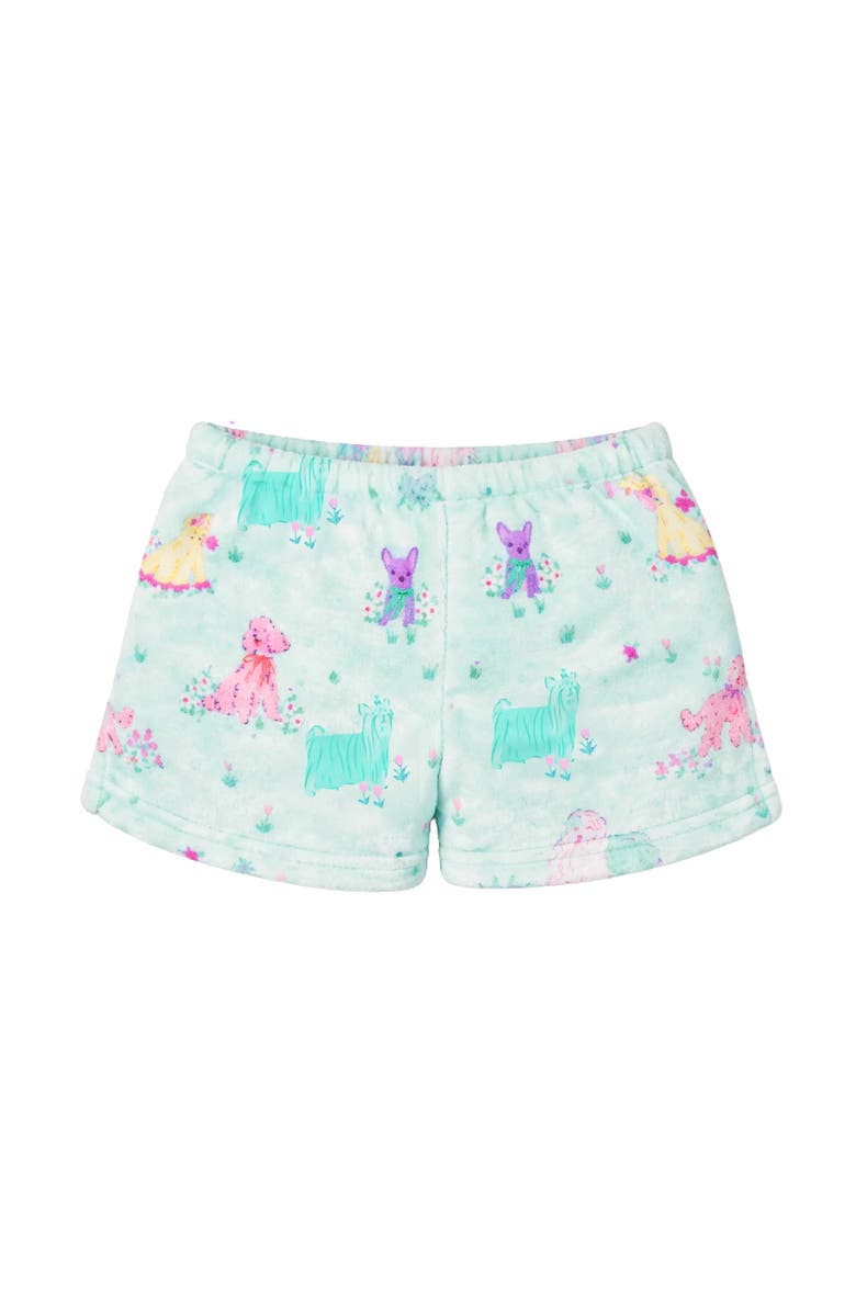 Preppy Goose Plush Puppies loungewear Shorts, Main, color, Blue