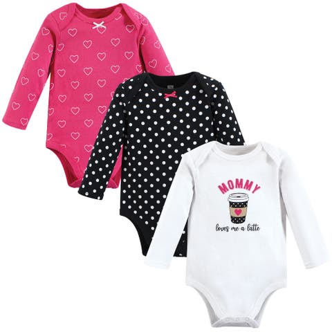 Infant Breathable Cotton Long-Sleeve Bodysuit Bundle 3 Count