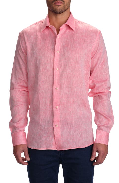 Linen Long Sleeve Button-Down Shirt
