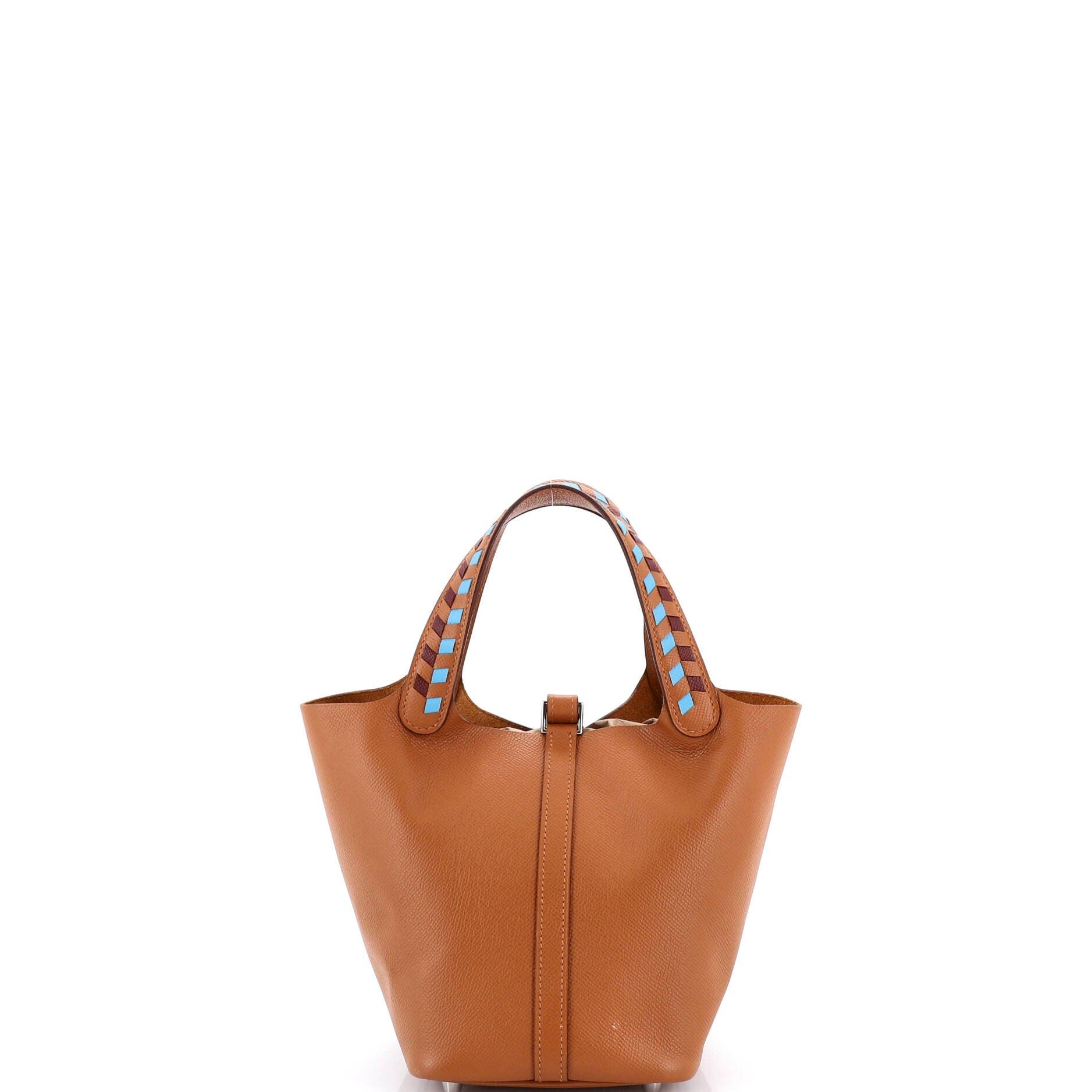 Picotin Lock Bag Tressage Epsom PM, Alternate, color, Brown