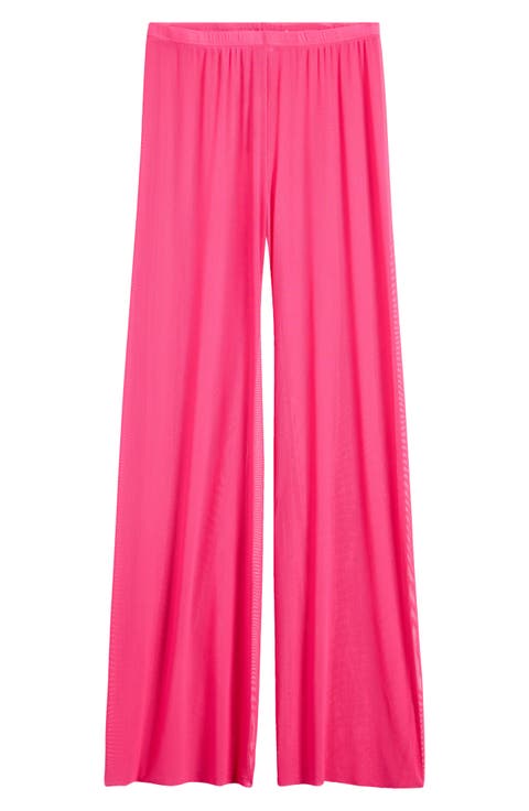 Mesh Wide Leg Pant (Regular & Plus Size)