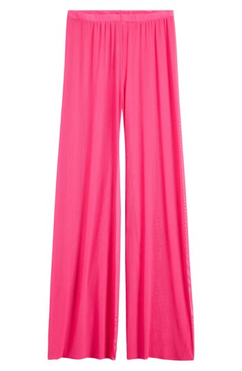 GOOD AMERICAN GOOD AMERICAN MESH WIDE LEG PANT